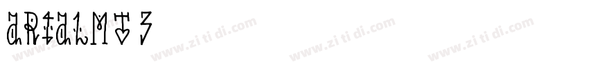 ArialMT_3 常规字体转换